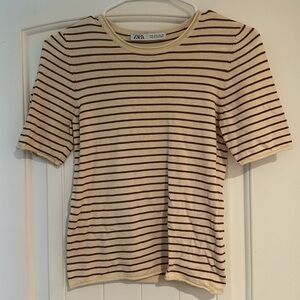 Zara - Fitted Striped Shirt